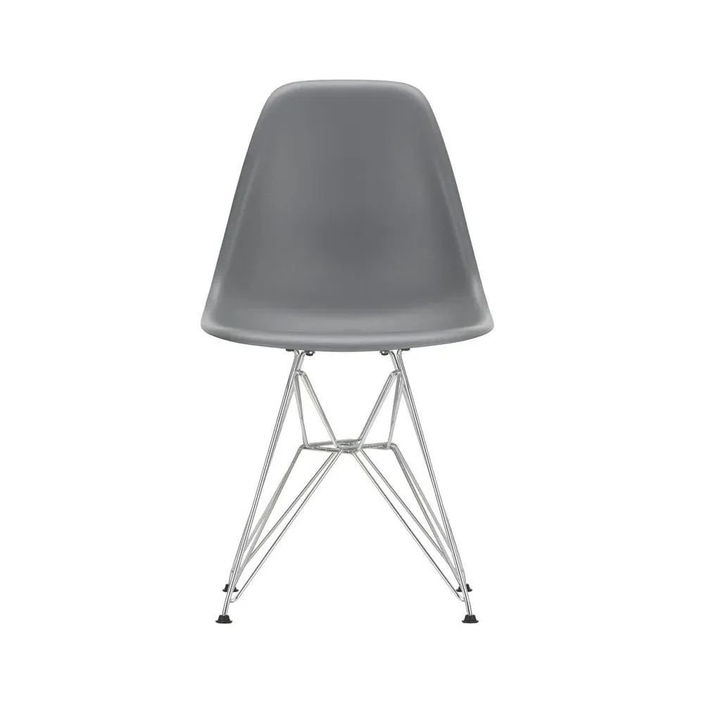 DSR Chair with Chrome Base - Granite Grey, Polypropylene