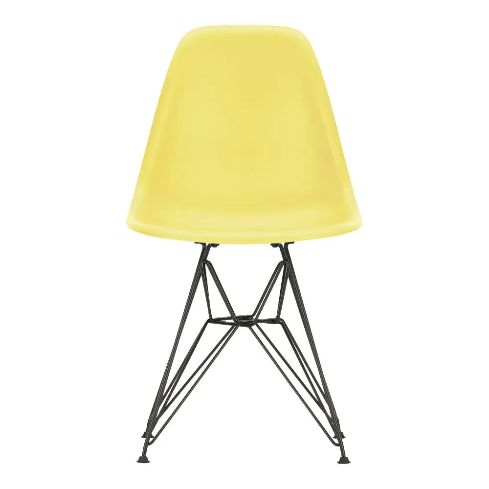 DSR Chair with Dark Base - Citron, Polypropylene