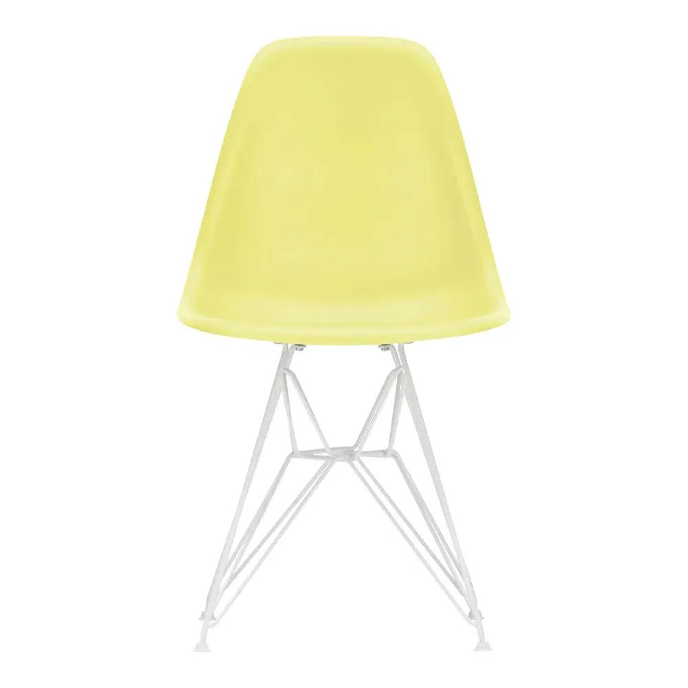 DSR Chair with White Base - Citron, Polypropylene