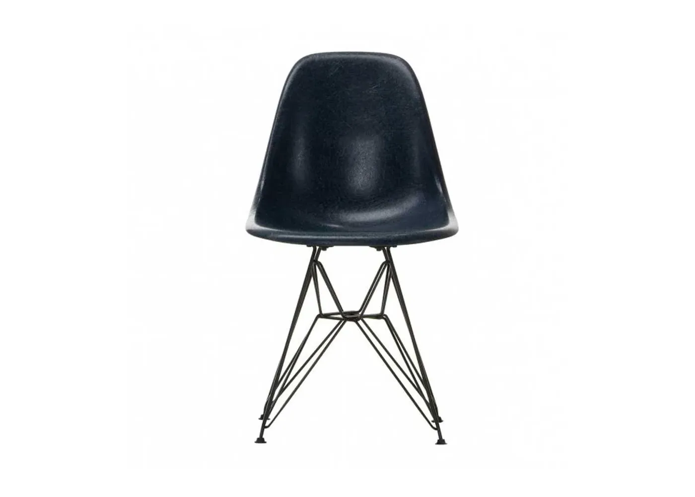 DSR Chair with Wire Base - Navy Blue, Fibreglass