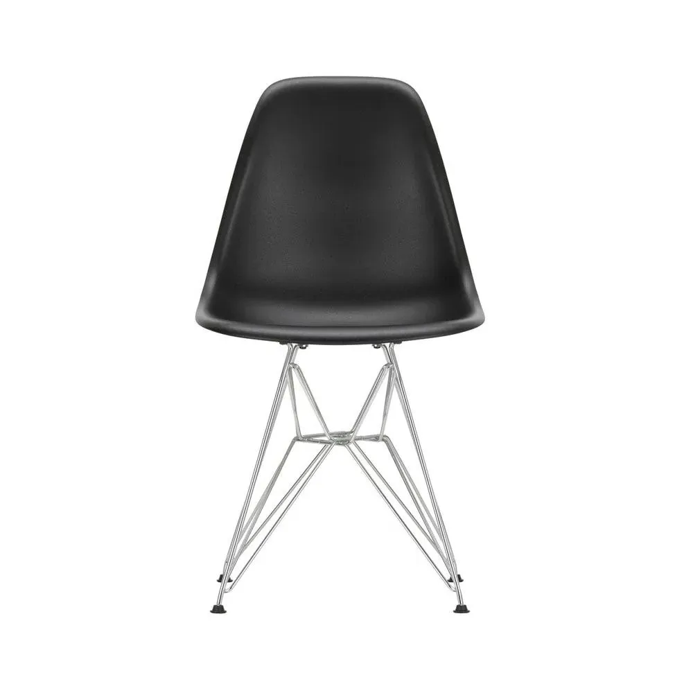 DSR Side Chair New Height - Deep Black, Chrome image