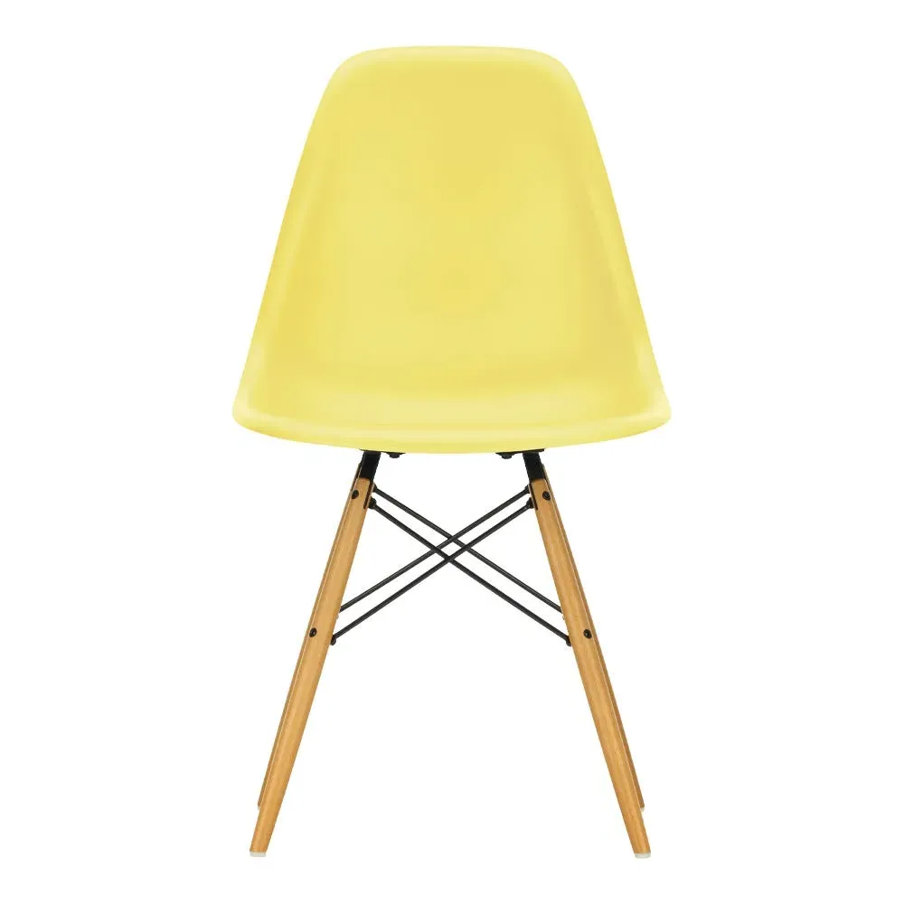 DSW Side Chair with Glides - Citron, Polypropylene