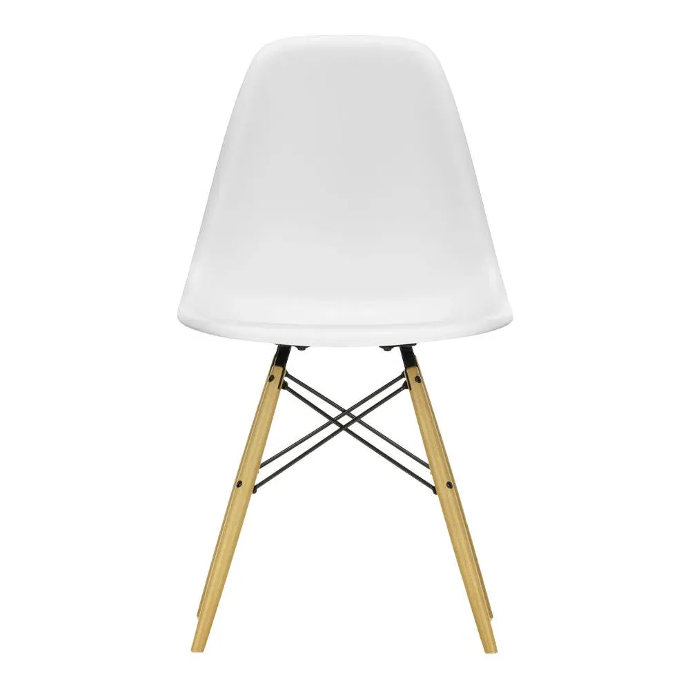 DSW Side Chair with Glides - White, Polypropylene