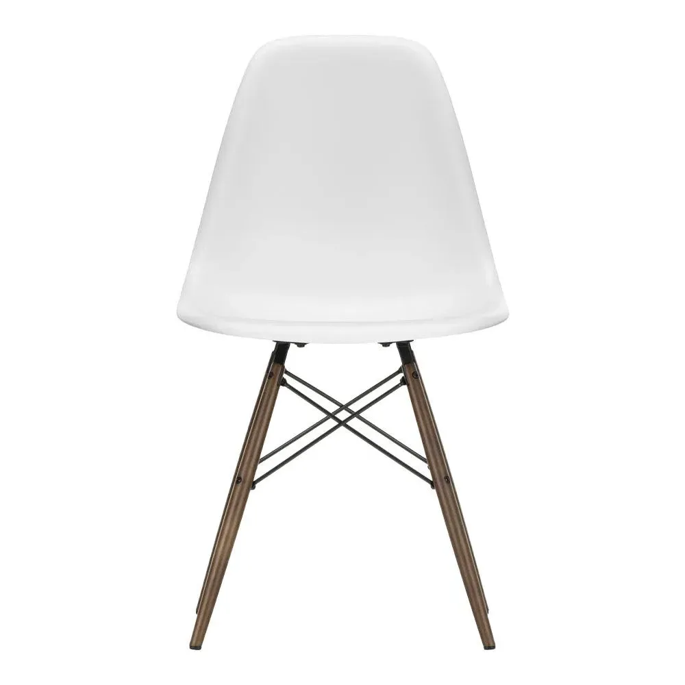DSW Side Chair with Glides - White, Polypropylene