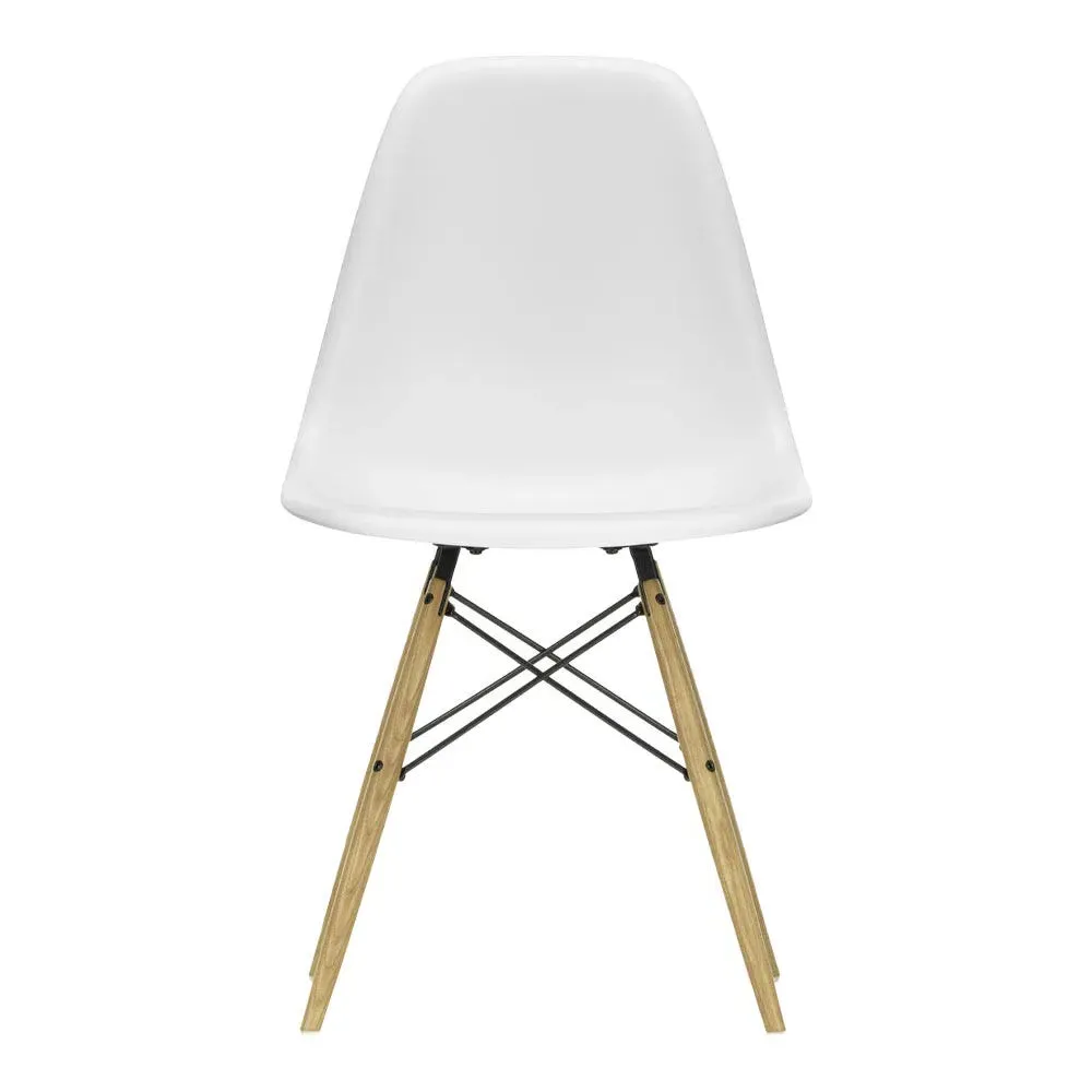 DSW Side Chair with Glides - White, Polypropylene