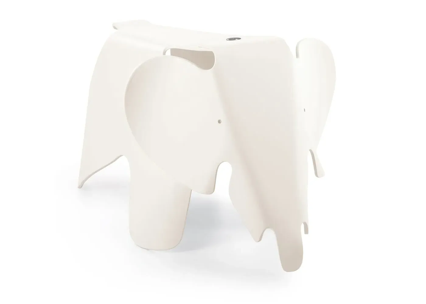 Elephant Stool - White, Plastic