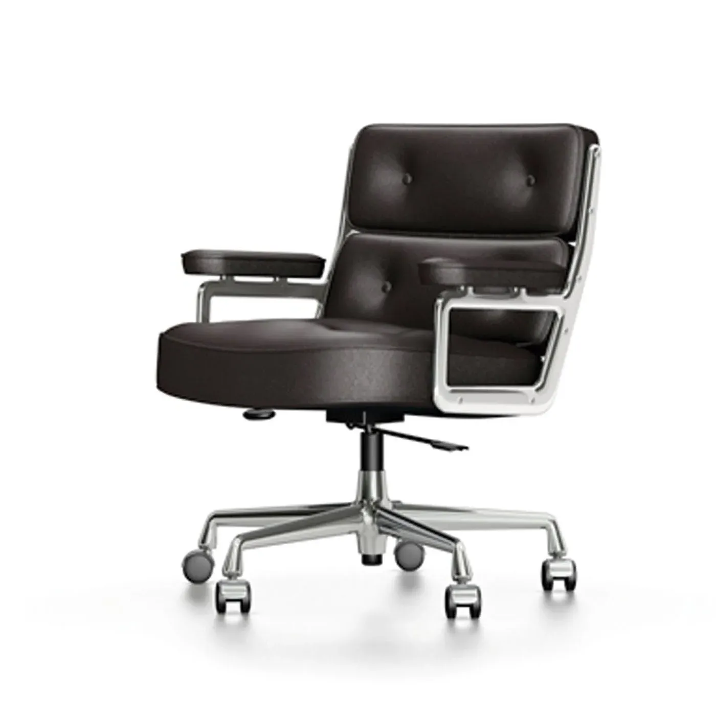 Executive Office Chair with Swivel - Brown, Leather