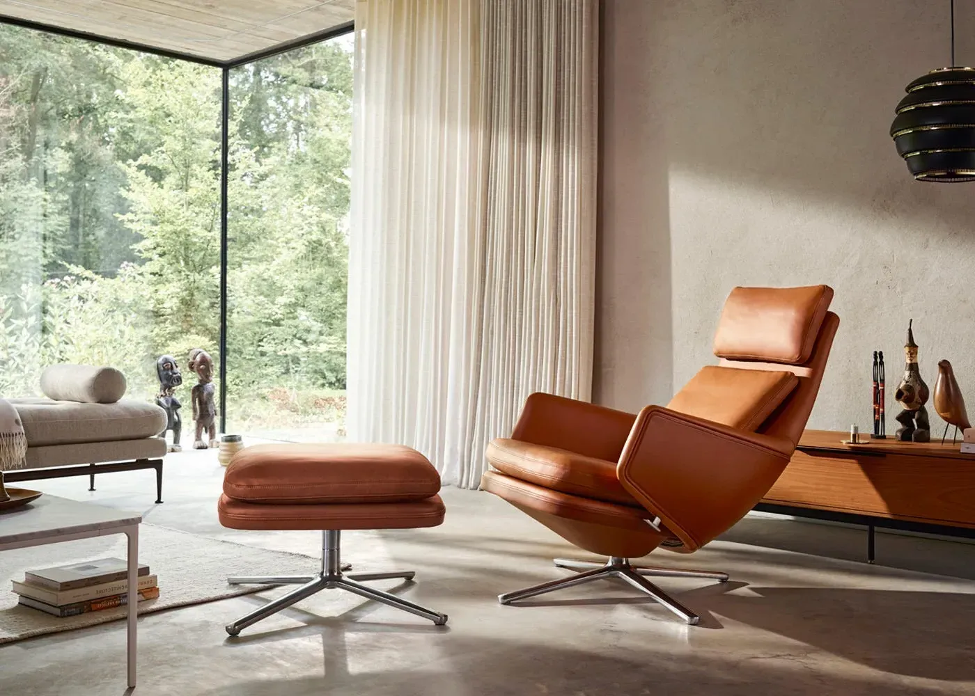 Grand Relax Lounge Chair - Brown, Leather