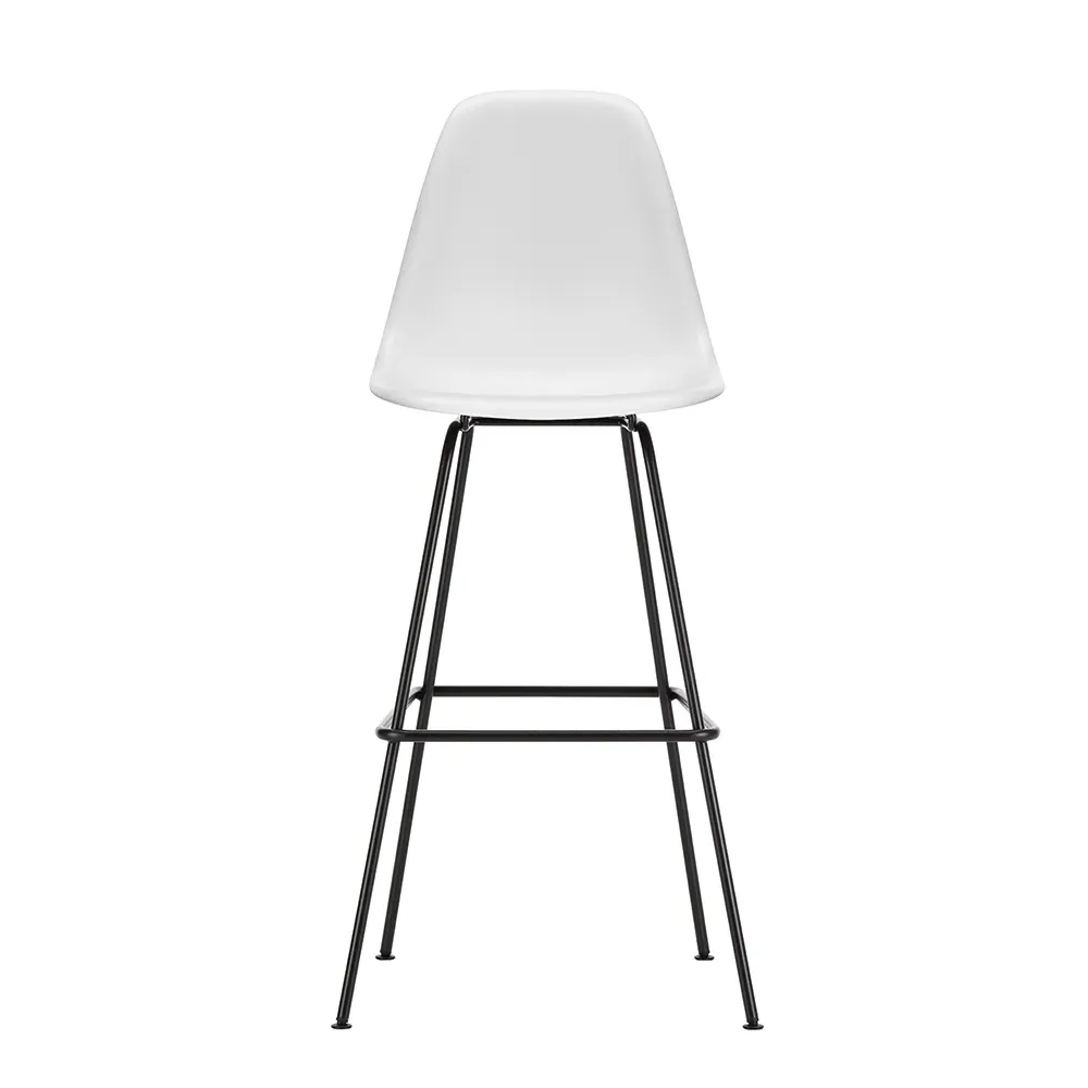 High Plastic Stool - Cotton White, Powder Coated image