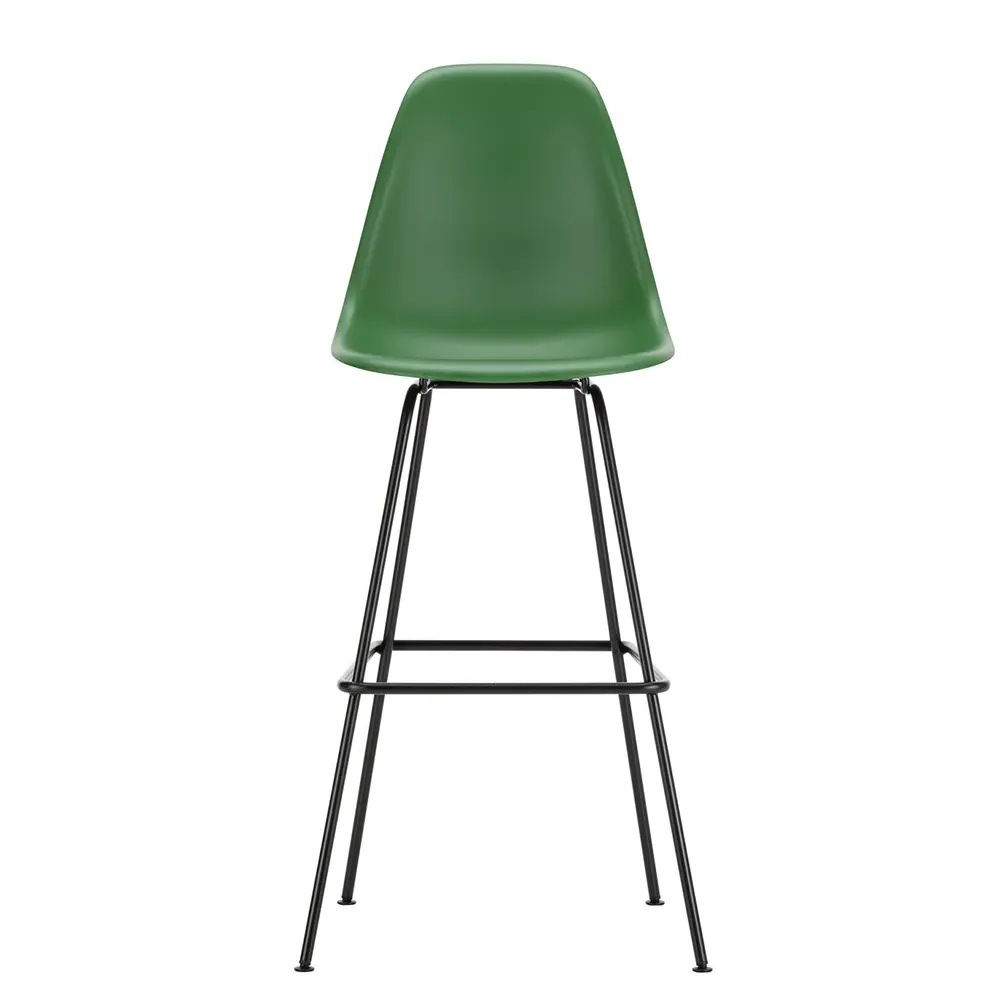 High Plastic Stool - Emerald, Powder Coated