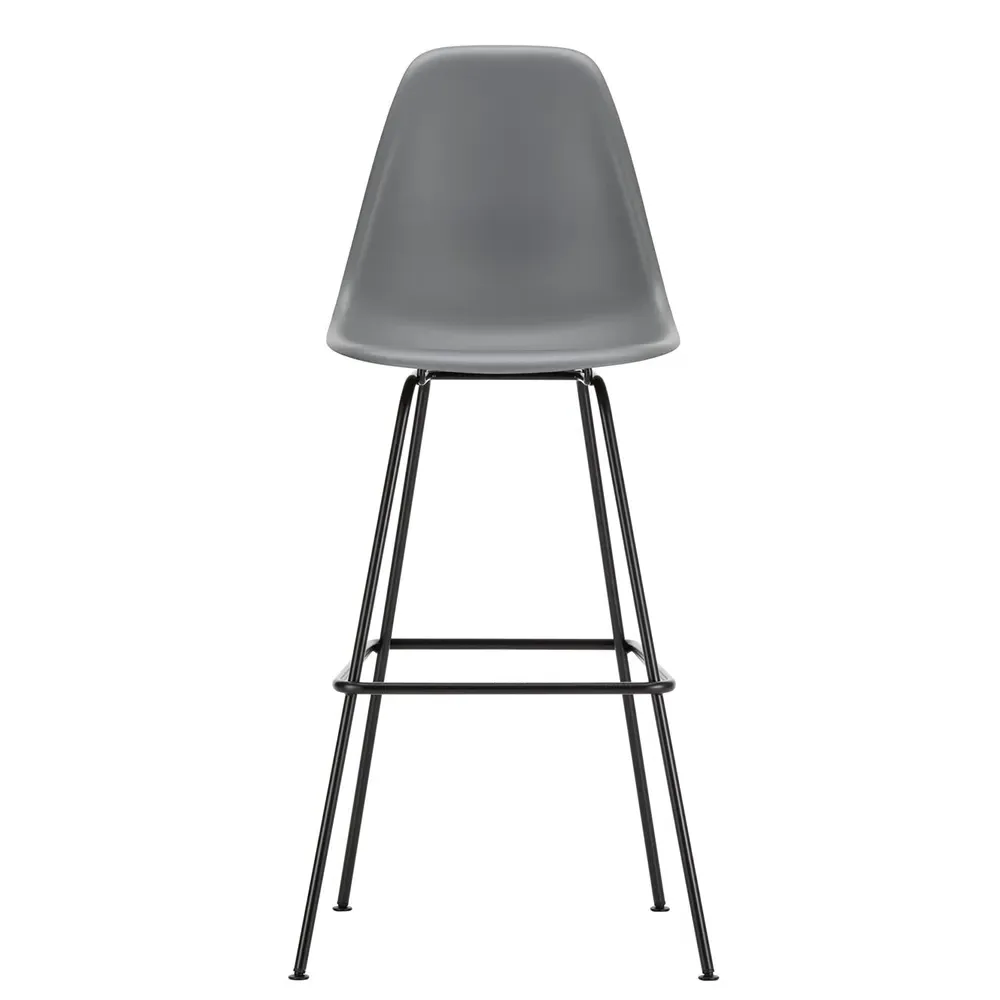 High Plastic Stool - Granite Grey, Powder Coated