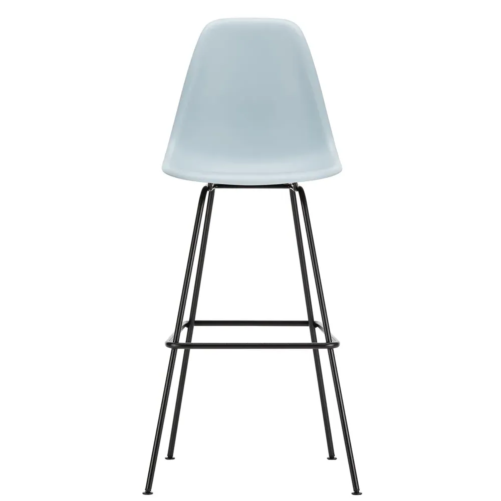 High Plastic Stool - Ice Grey, Powder Coated