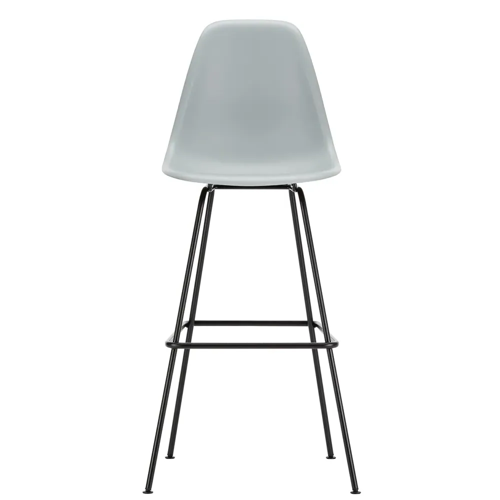 High Plastic Stool - Light Grey, Powder Coated