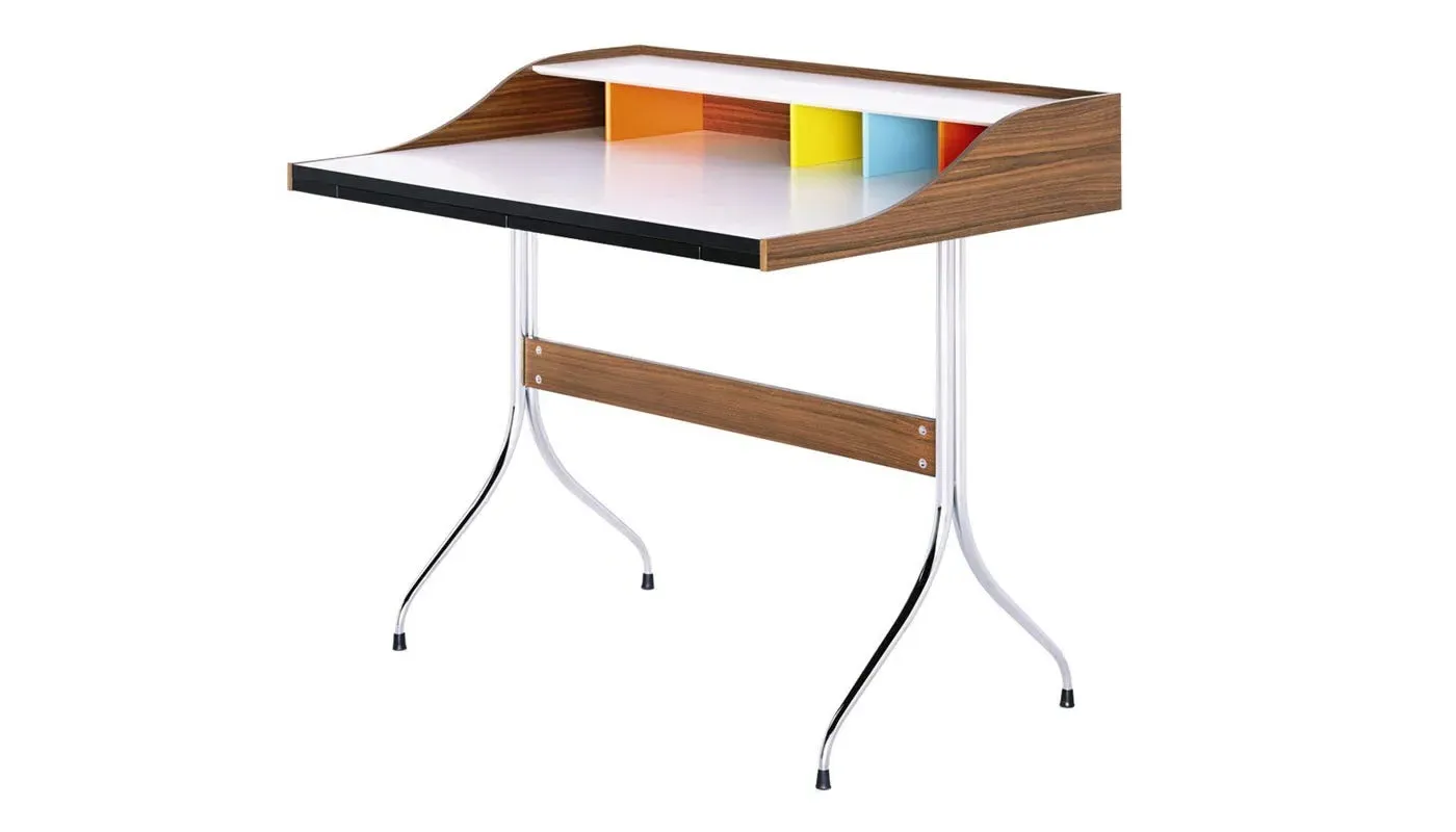 Home Desk with Storage - Multi, Walnut image