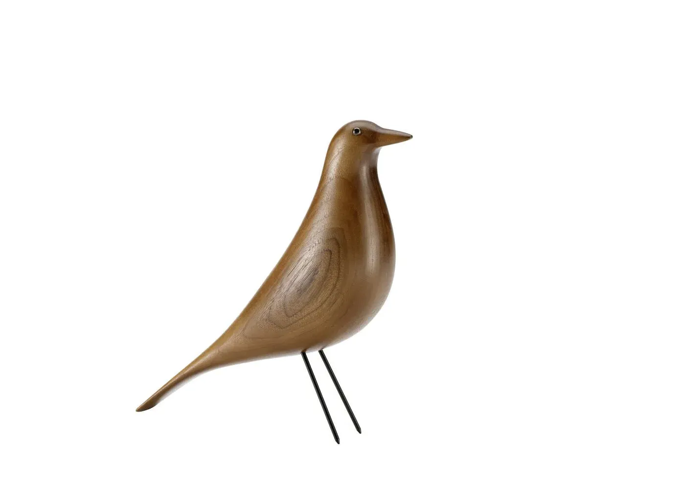 House Bird Decorative Figure - Walnut Wood image