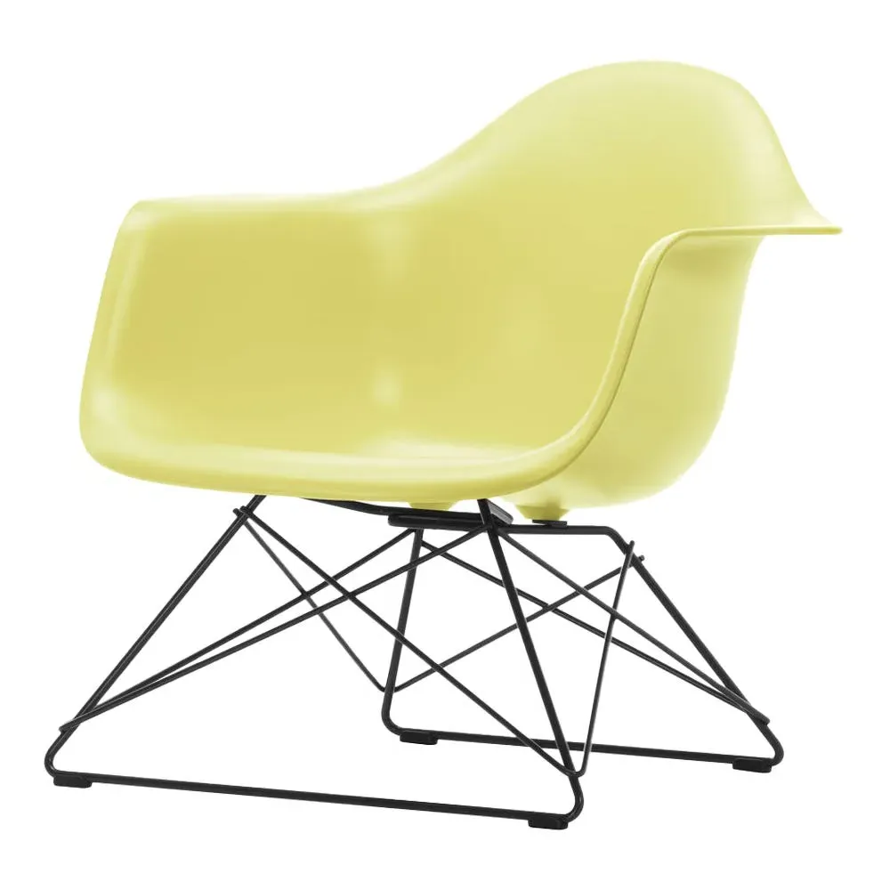 LAR Armchair with Dark Base - Citron, Polypropylene