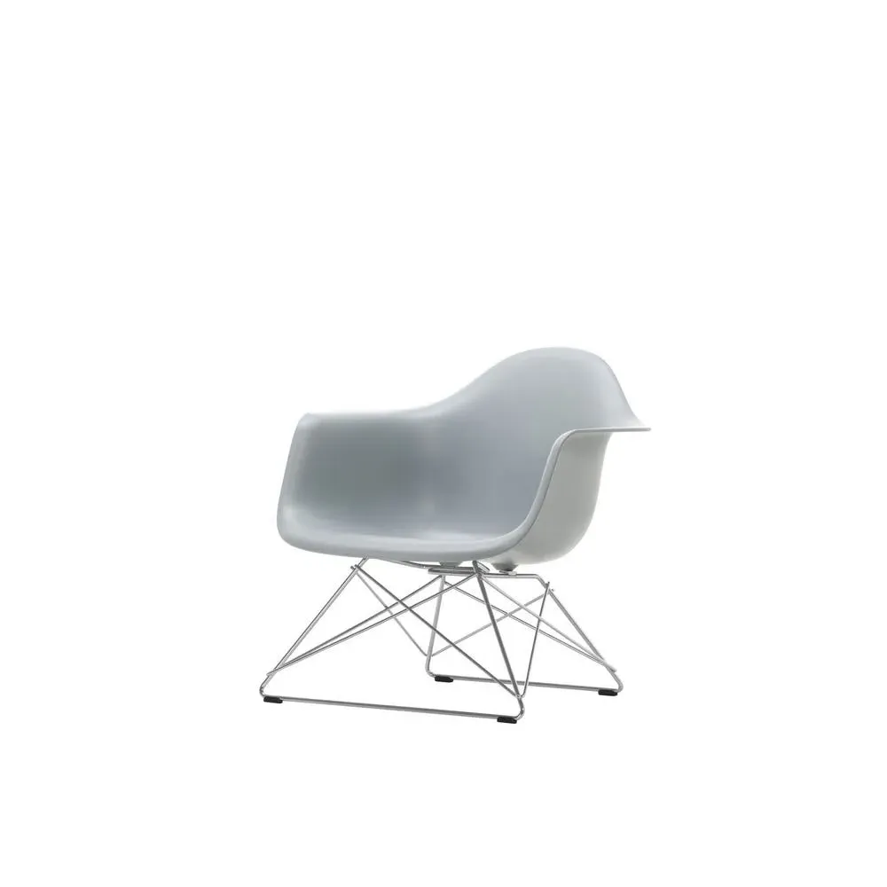 LAR Armchair with Wire Base - Grey, Polypropylene