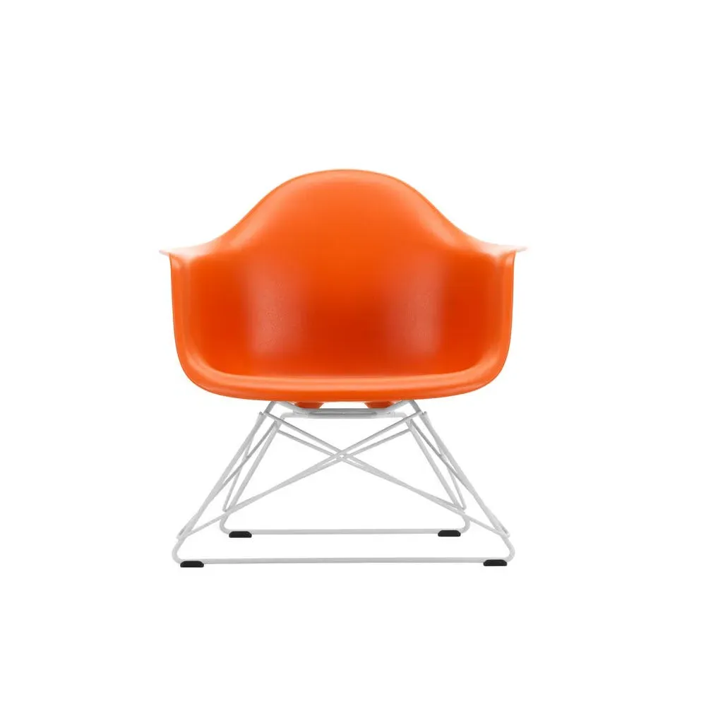 LAR Armchair with Wire Base - Orange, Polypropylene