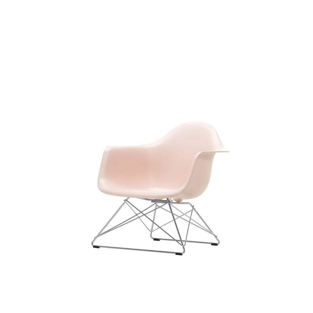 LAR Armchair with Wire Base - Pink, Polypropylene