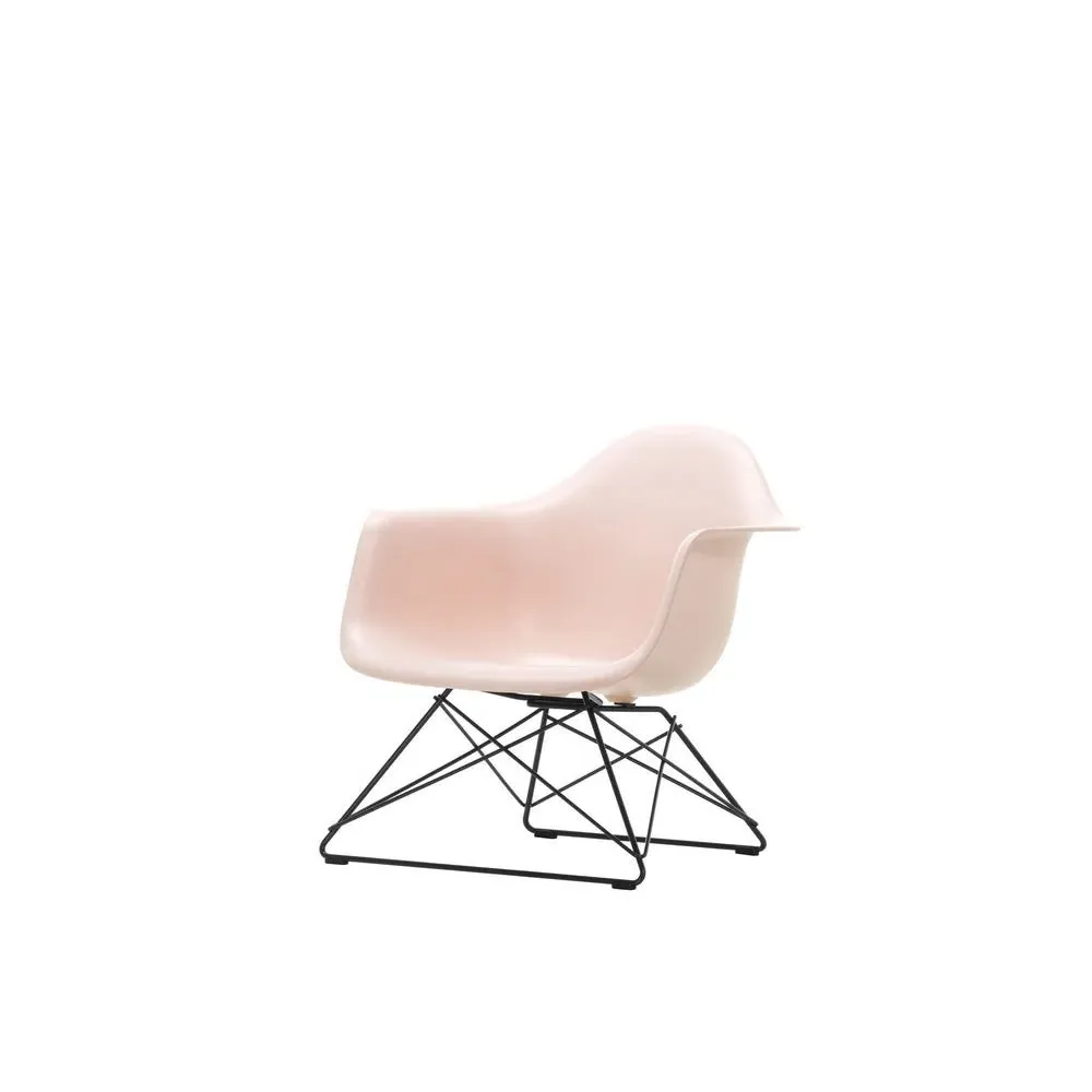 LAR Armchair with Wire Base - Pink, Polypropylene