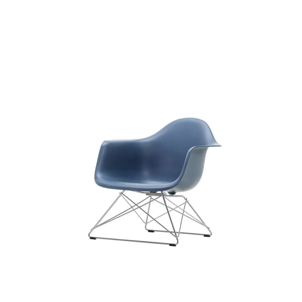 LAR Armchair with Wire Base - Sea Blue, Polypropylene