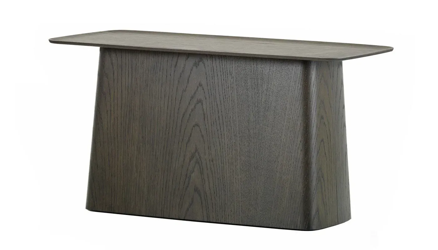 Large Side Table with Curved Lip - Dark Oak