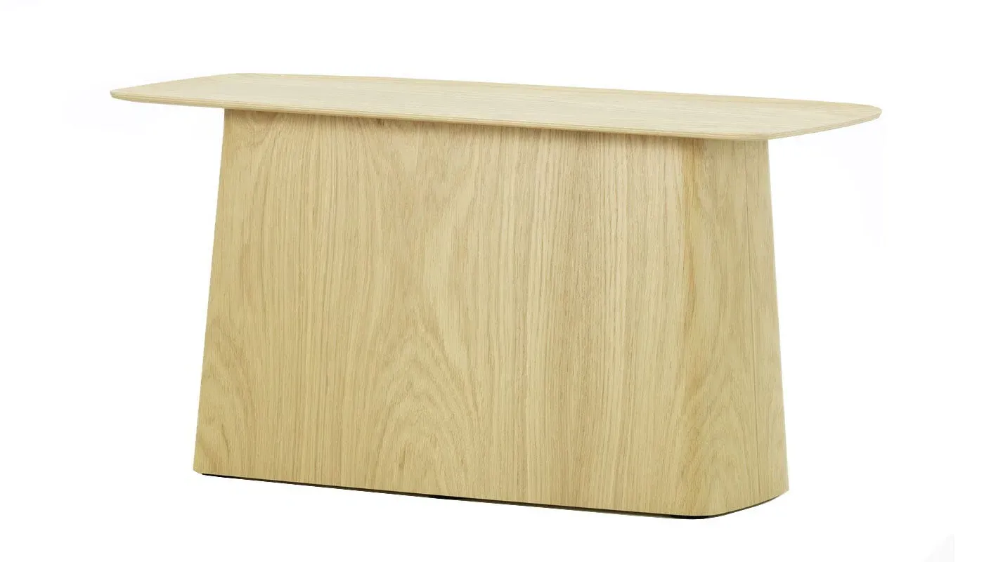 Large Side Table with Curved Lip - Oak image