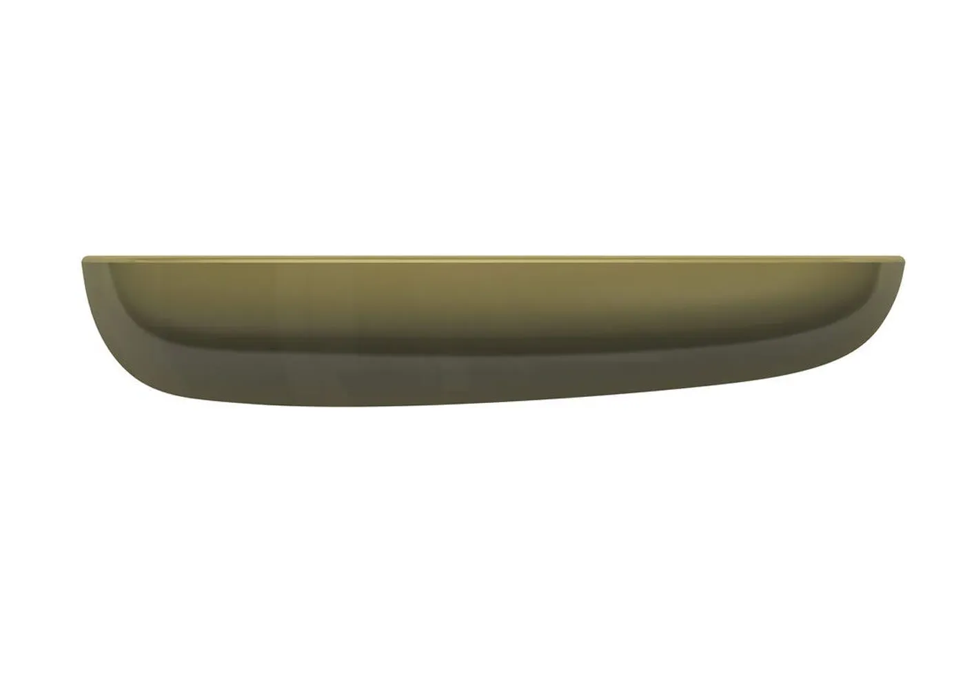 Large Wall Shelf with Curved Sides - Khaki, Plastic