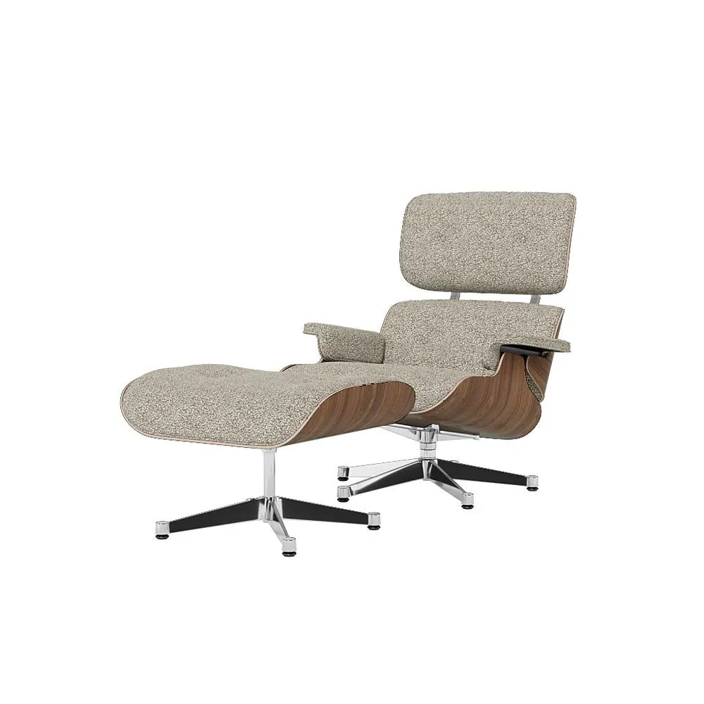 Lounge Chair & Ottoman Set - Brown, Walnut