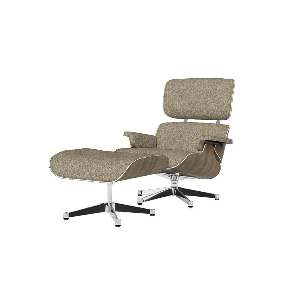 Lounge Chair & Ottoman Set - Brown, Walnut