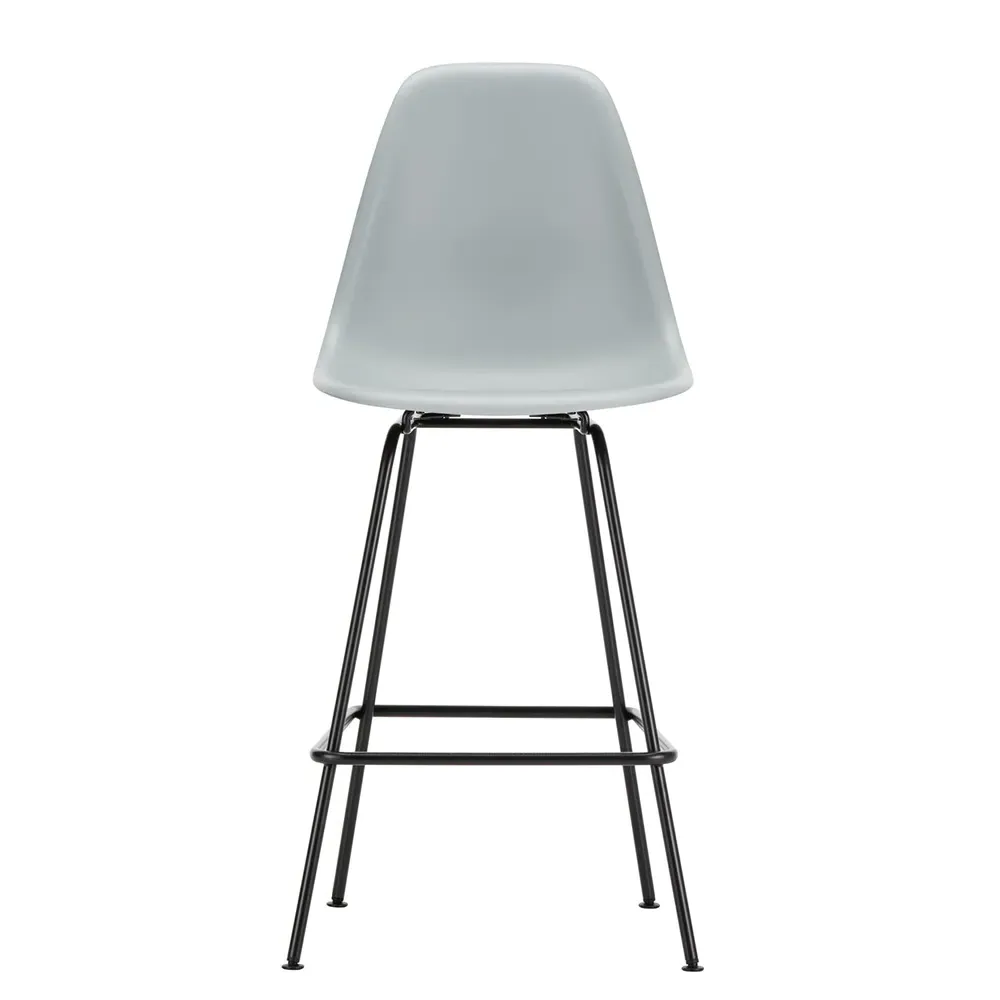 Medium Plastic Stool - Light Grey, Powder Coated