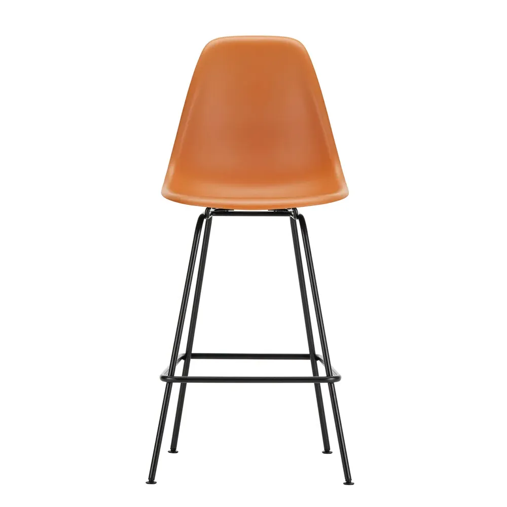 Medium Plastic Stool - Orange, Powder Coated
