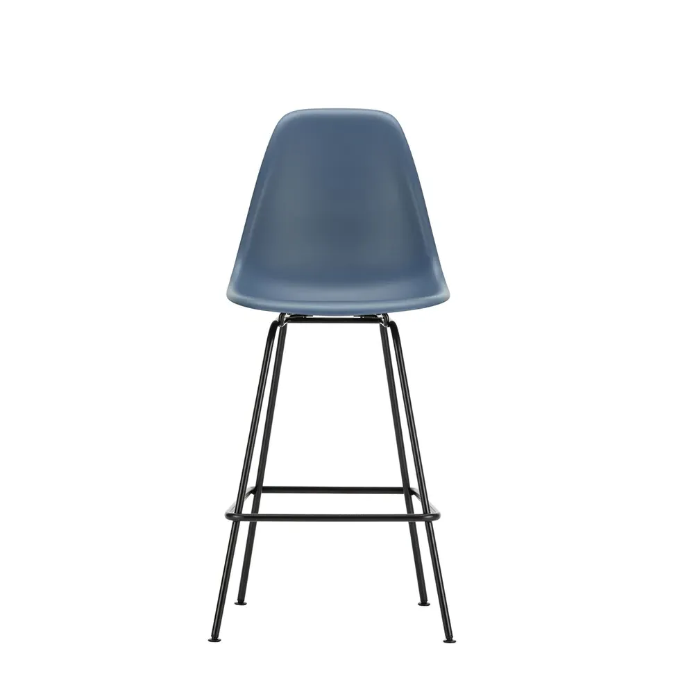Medium Plastic Stool - Sea Blue, Powder Coated