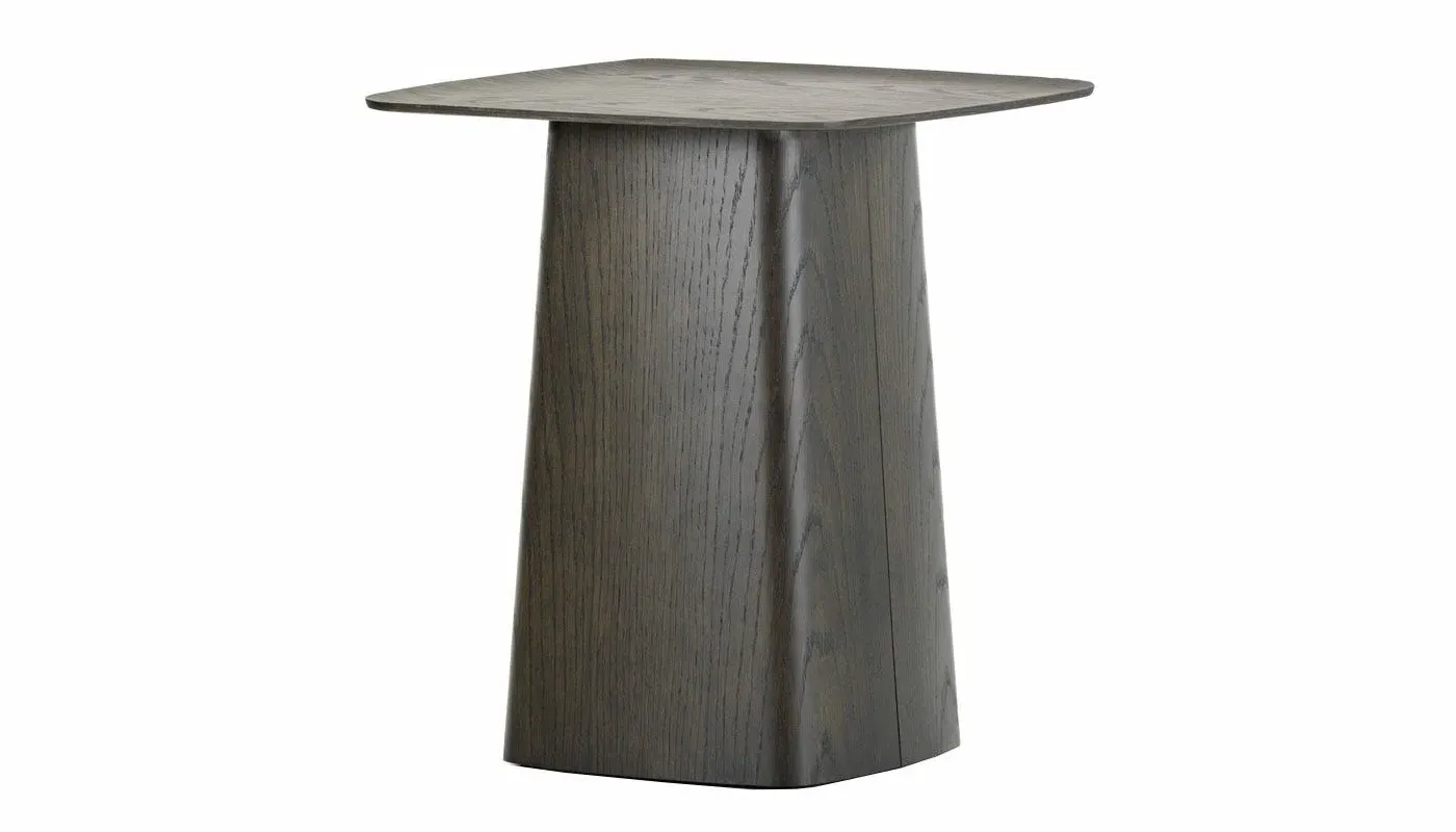 Medium Side Table with Curved Lip - Dark Oak image