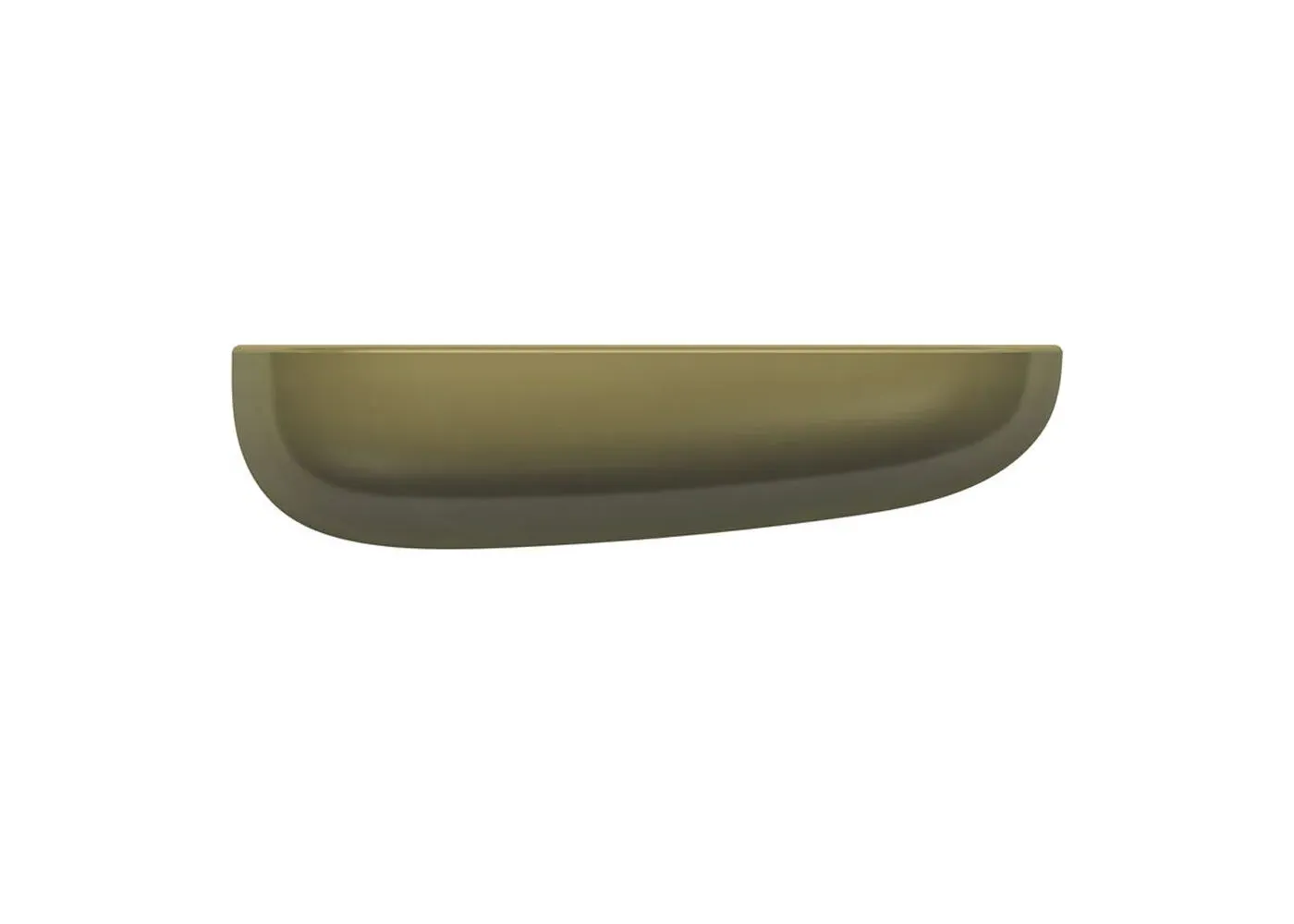 Medium Wall Shelf with Curved Sides - Khaki, Plastic