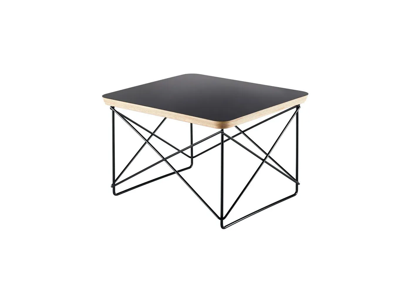 Occasional Table with Wire Base - Black, Steel image