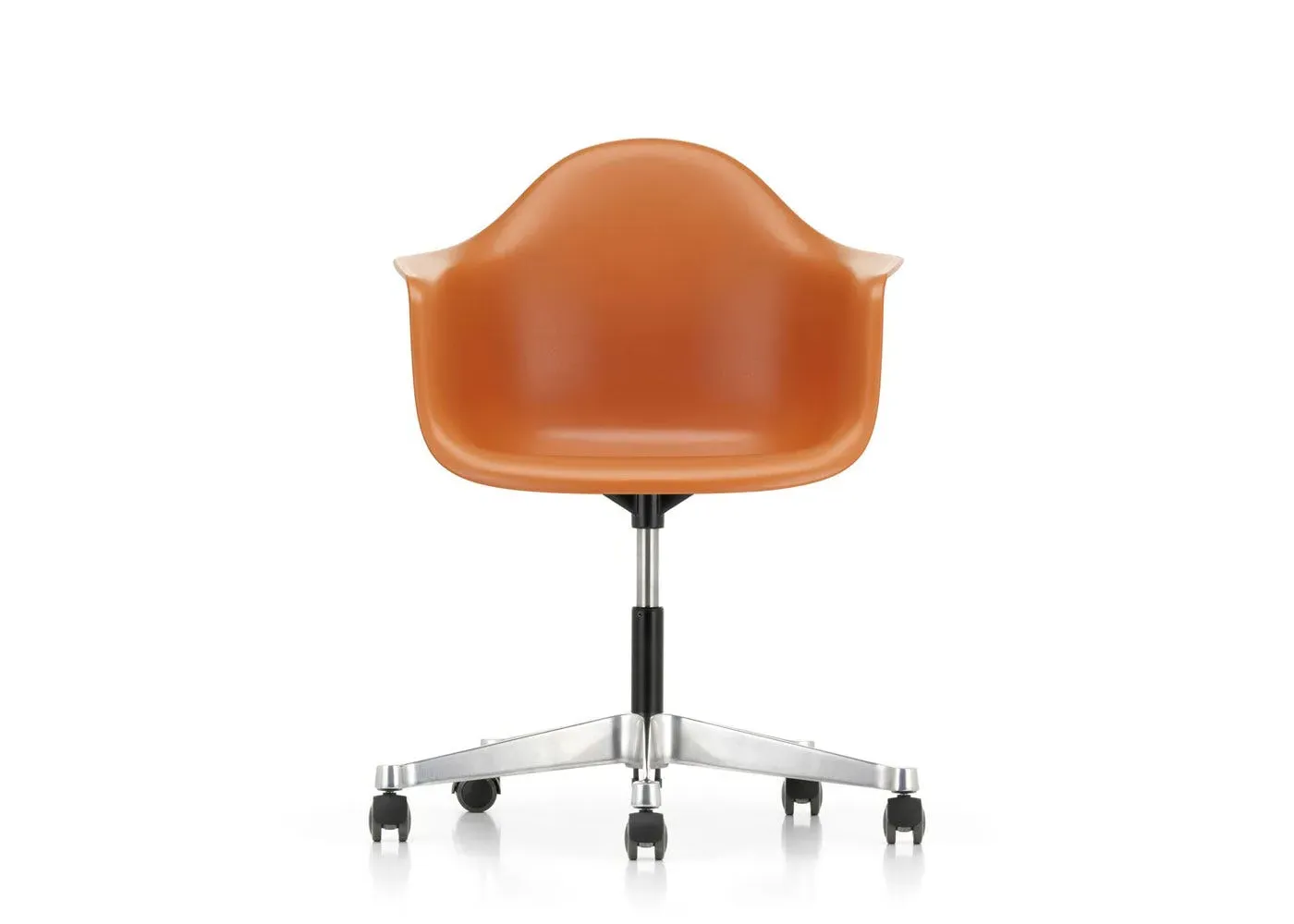 Office Armchair with Castors - Orange