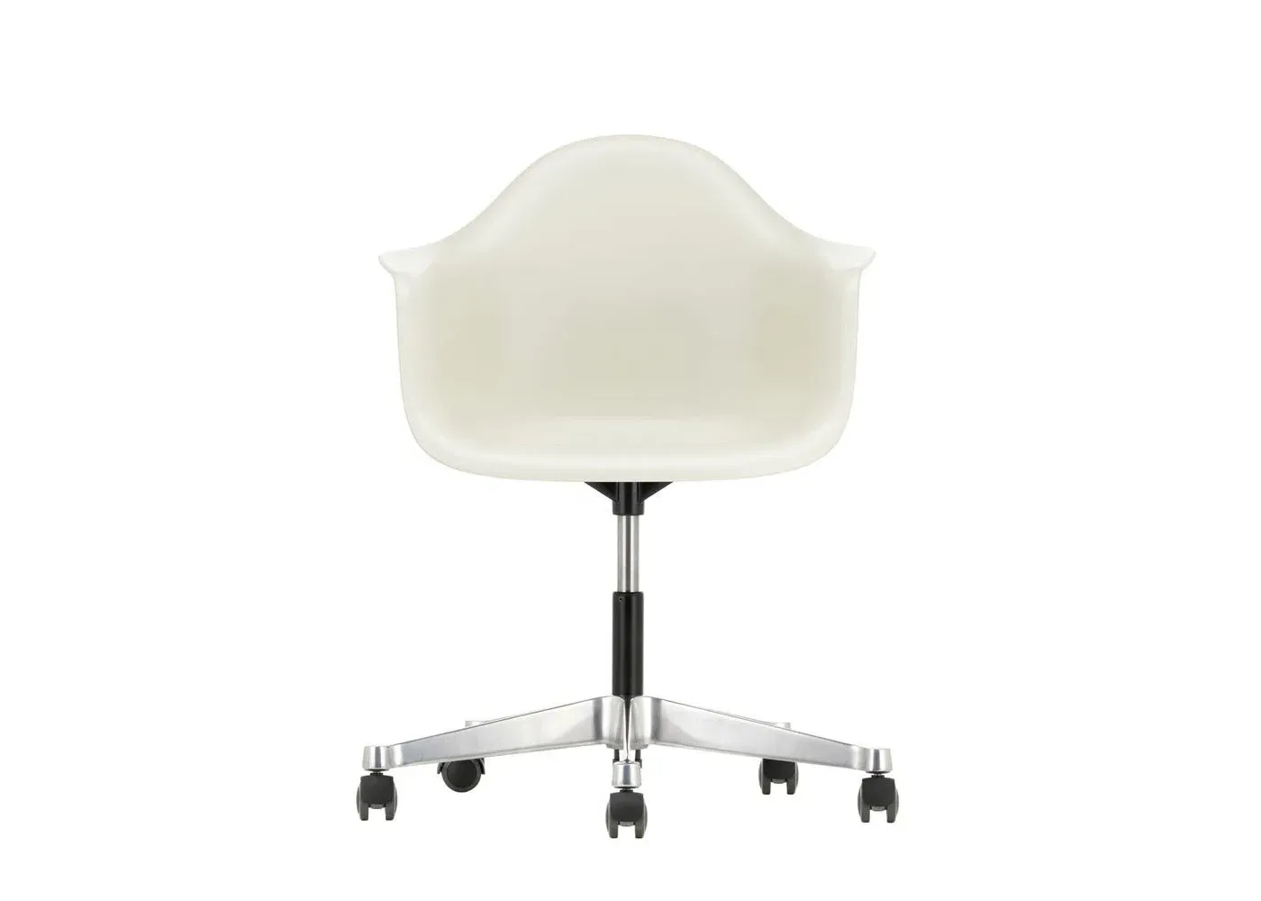 Office Armchair with Castors - White