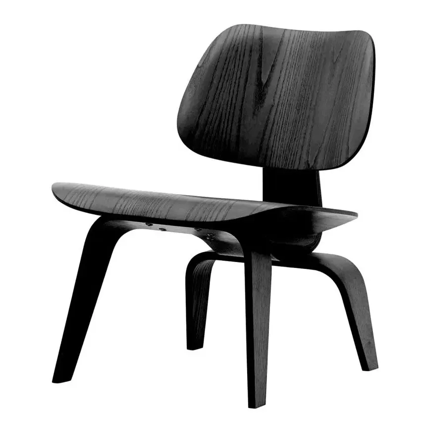 Plywood Lounge Chair - Black, Ash Wood image