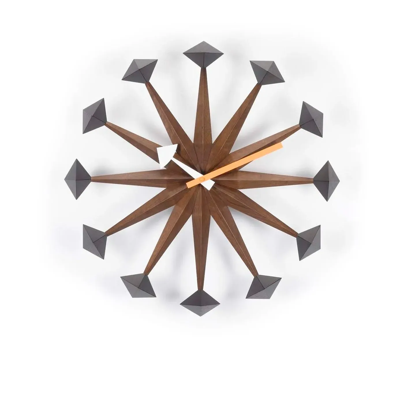 Polygon Wall Clock - Multi, Wood image