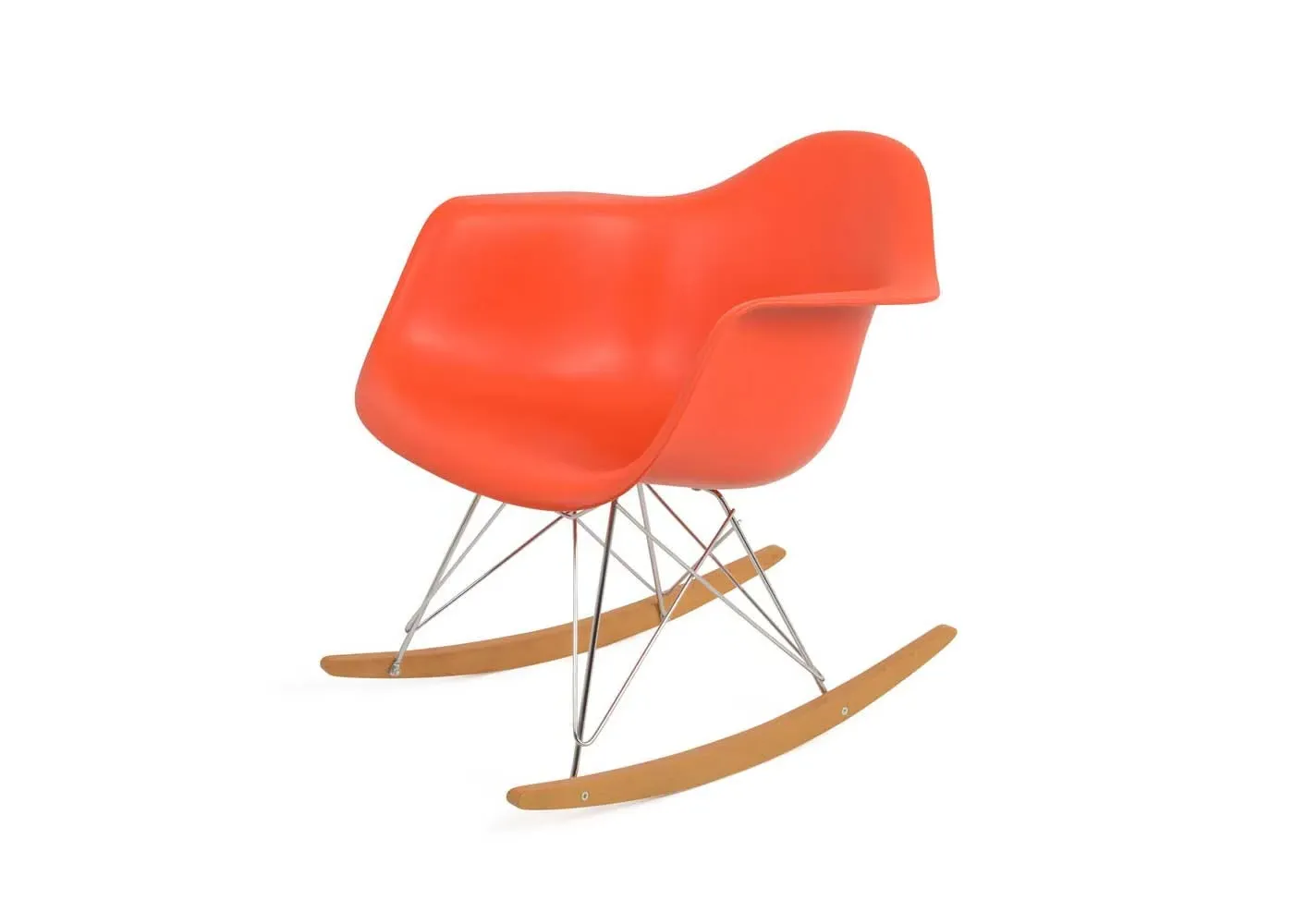 RAR Rocking Chair with Arms - Red, Polypropylene