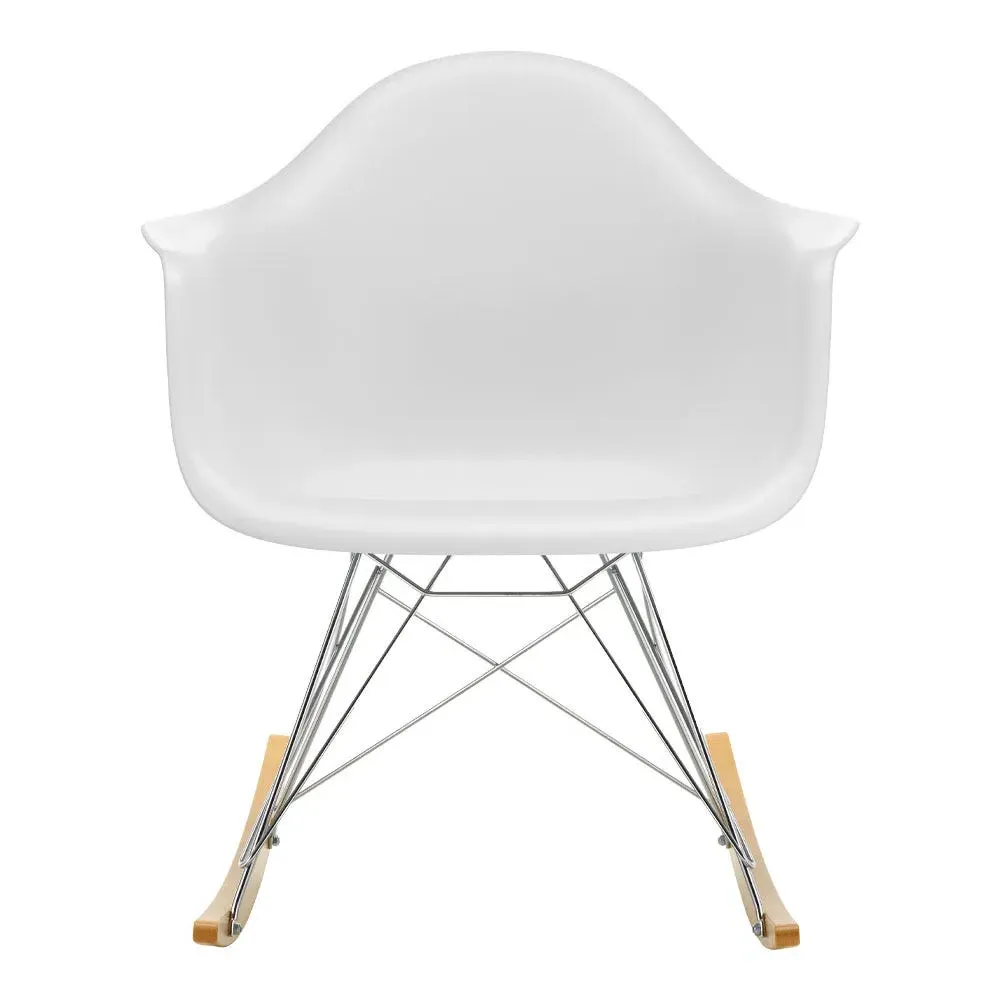 RAR Rocking Chair with Arms - White, Polypropylene