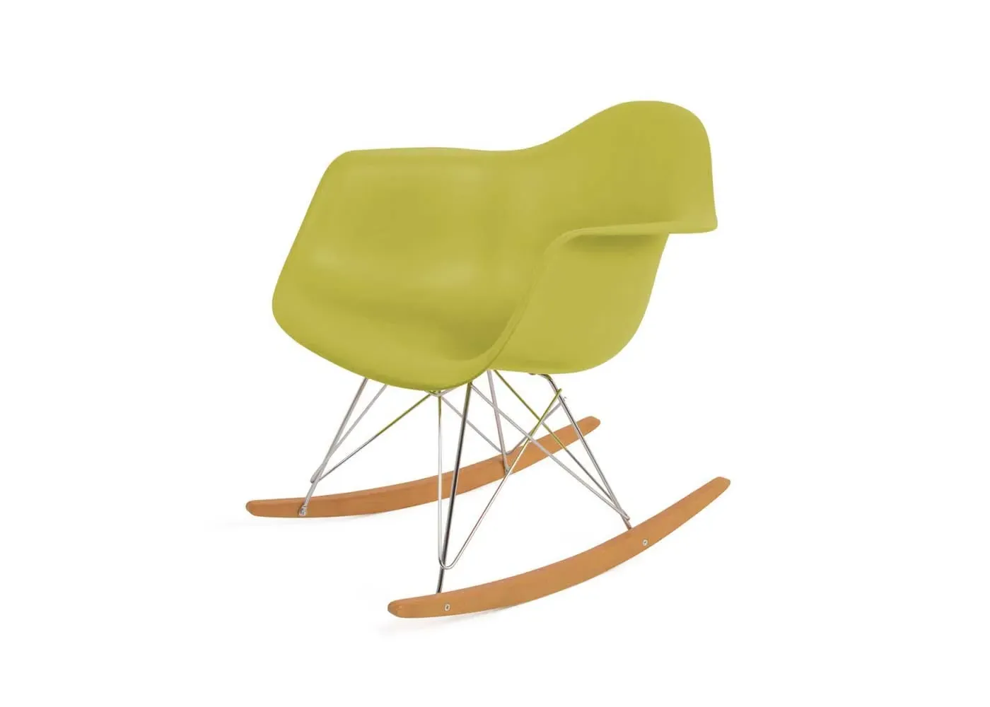 RAR Rocking Chair with Arms - Yellow, Polypropylene