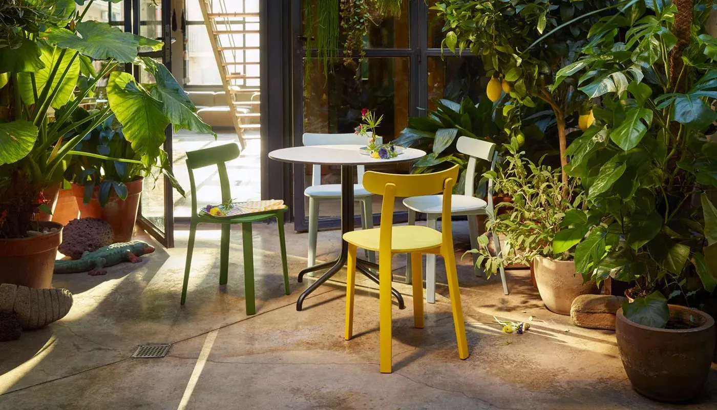 Round Dining Table - White, HPL