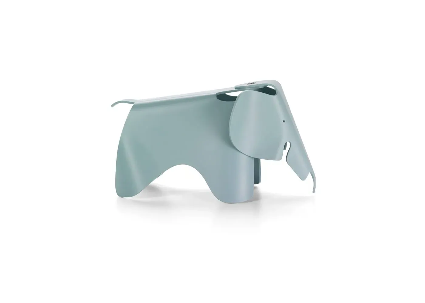 Small Elephant Figurine - Ice Grey, Plastic