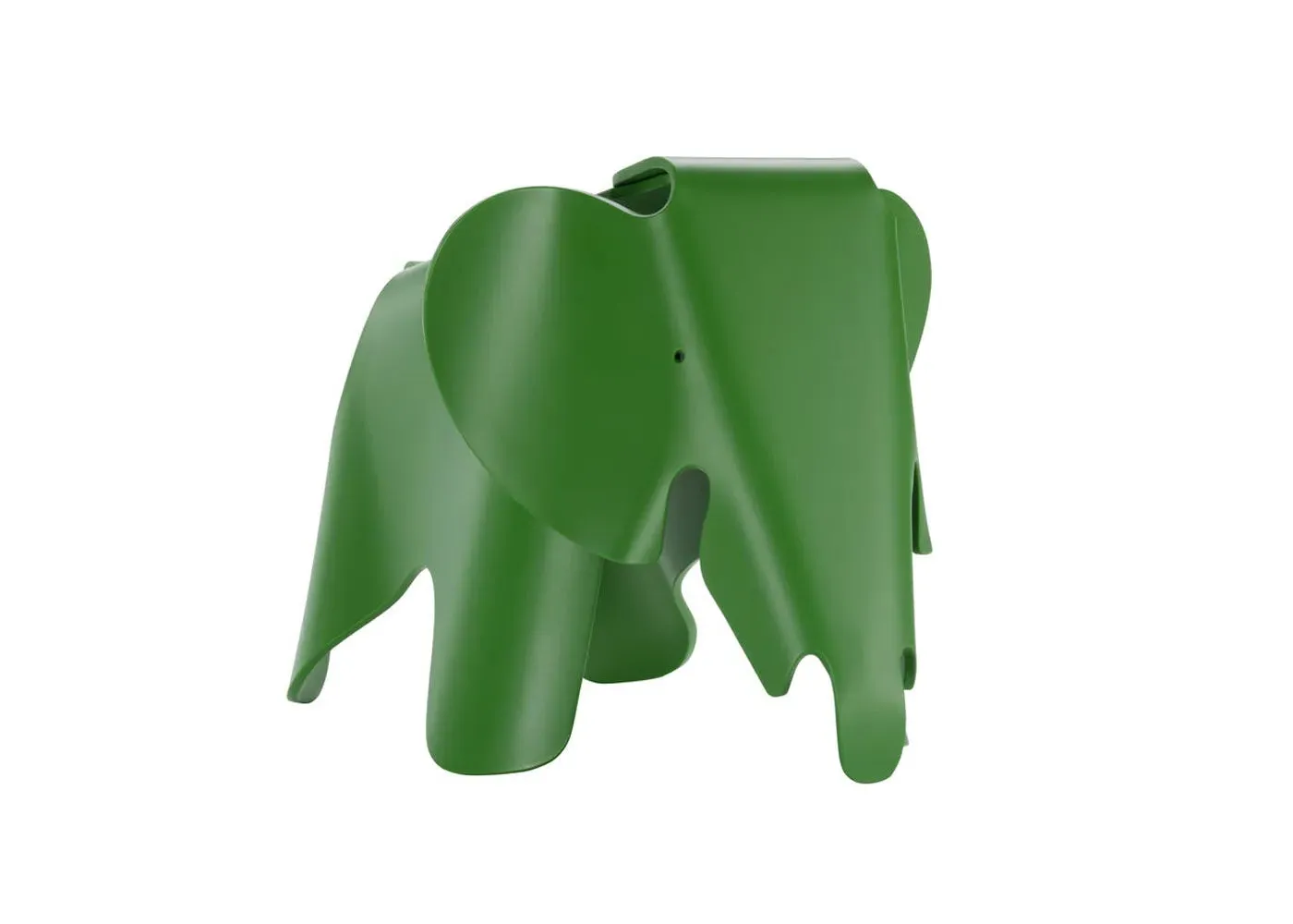 Small Elephant Figurine - Palm Green, Plastic