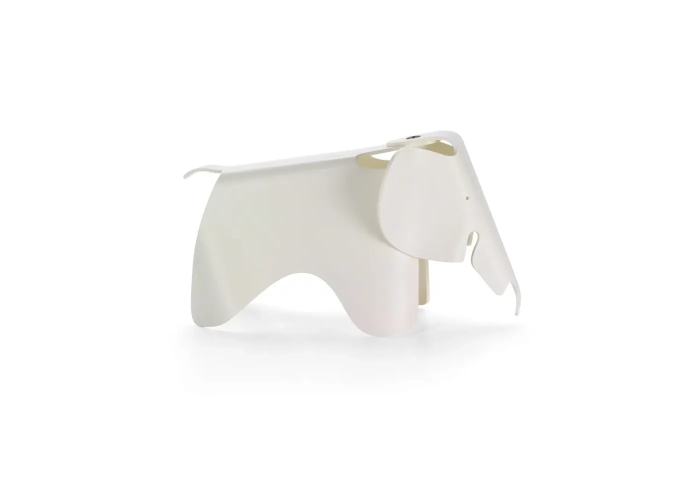 Small Elephant Figurine - White, Plastic
