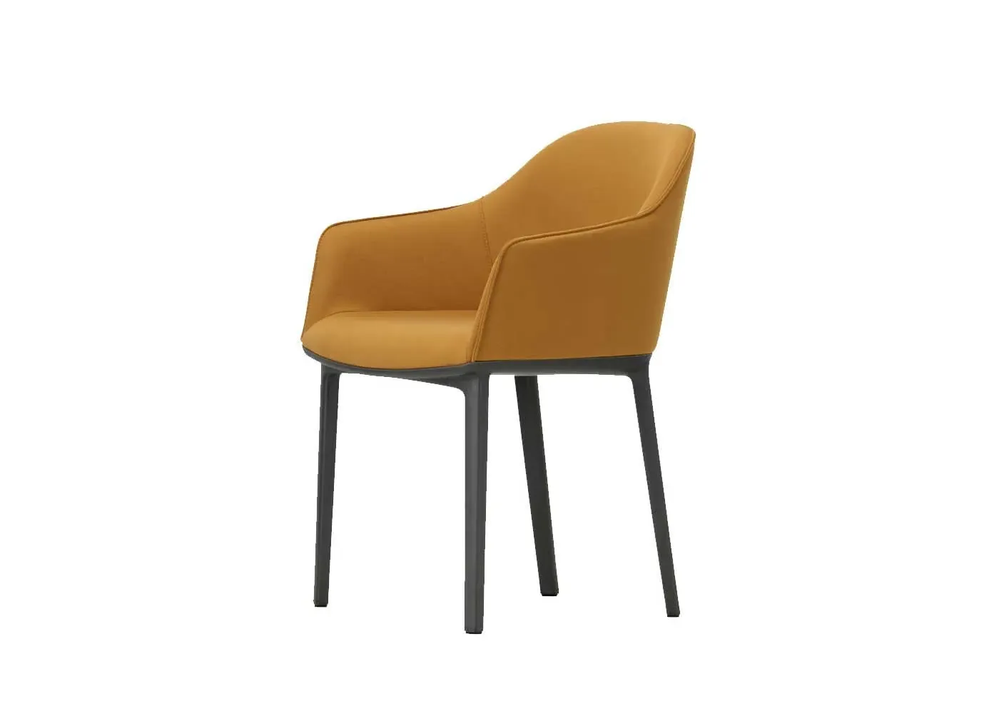 Softshell Armchair with Ribs - Cognac image