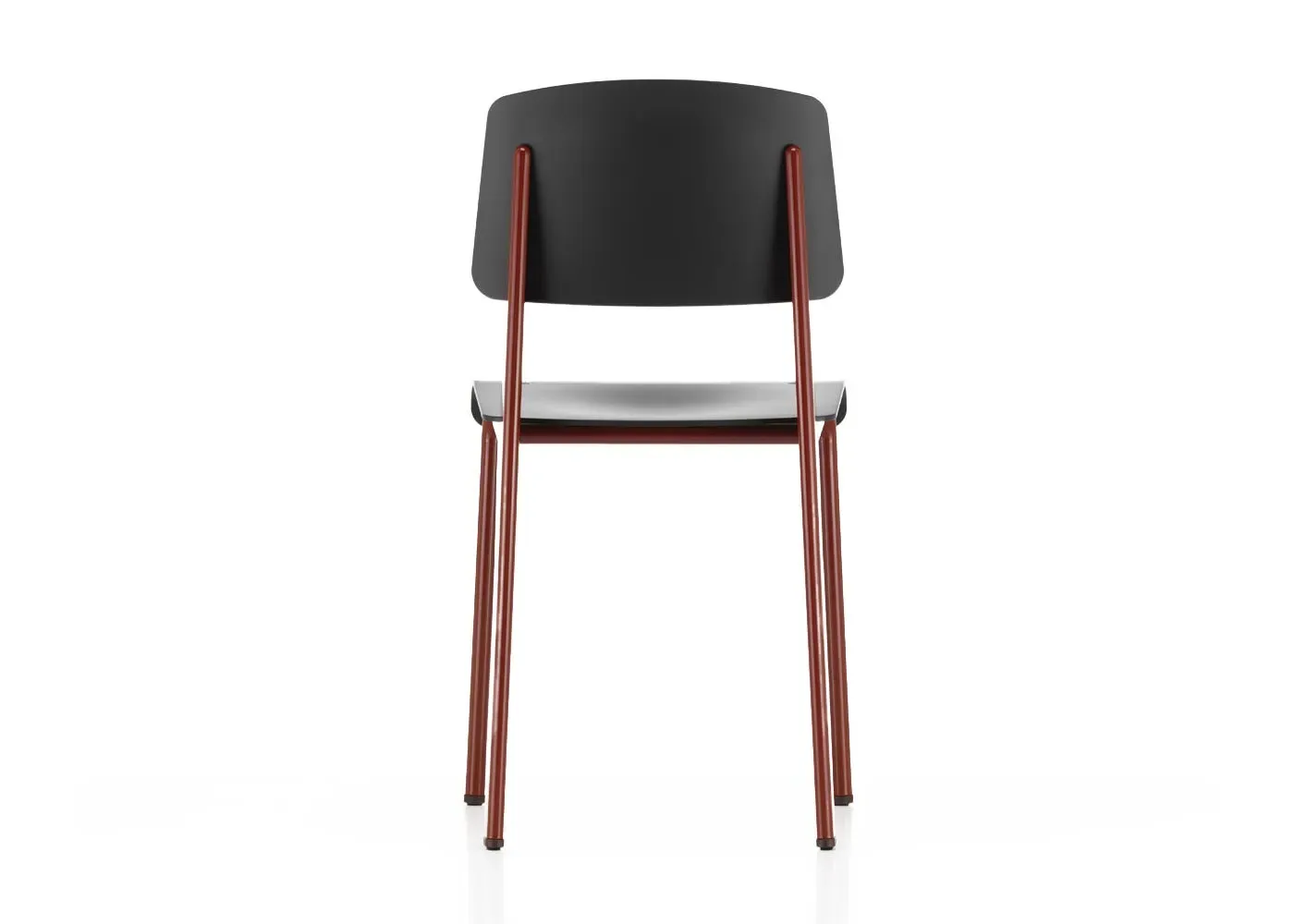 Standard Chair with Steel Frame - Black, Plastic image