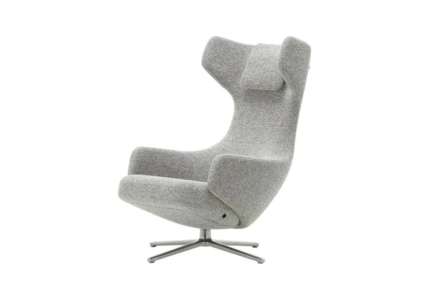 Swivel Lounge Chair with Reclining - Cream, Fabric